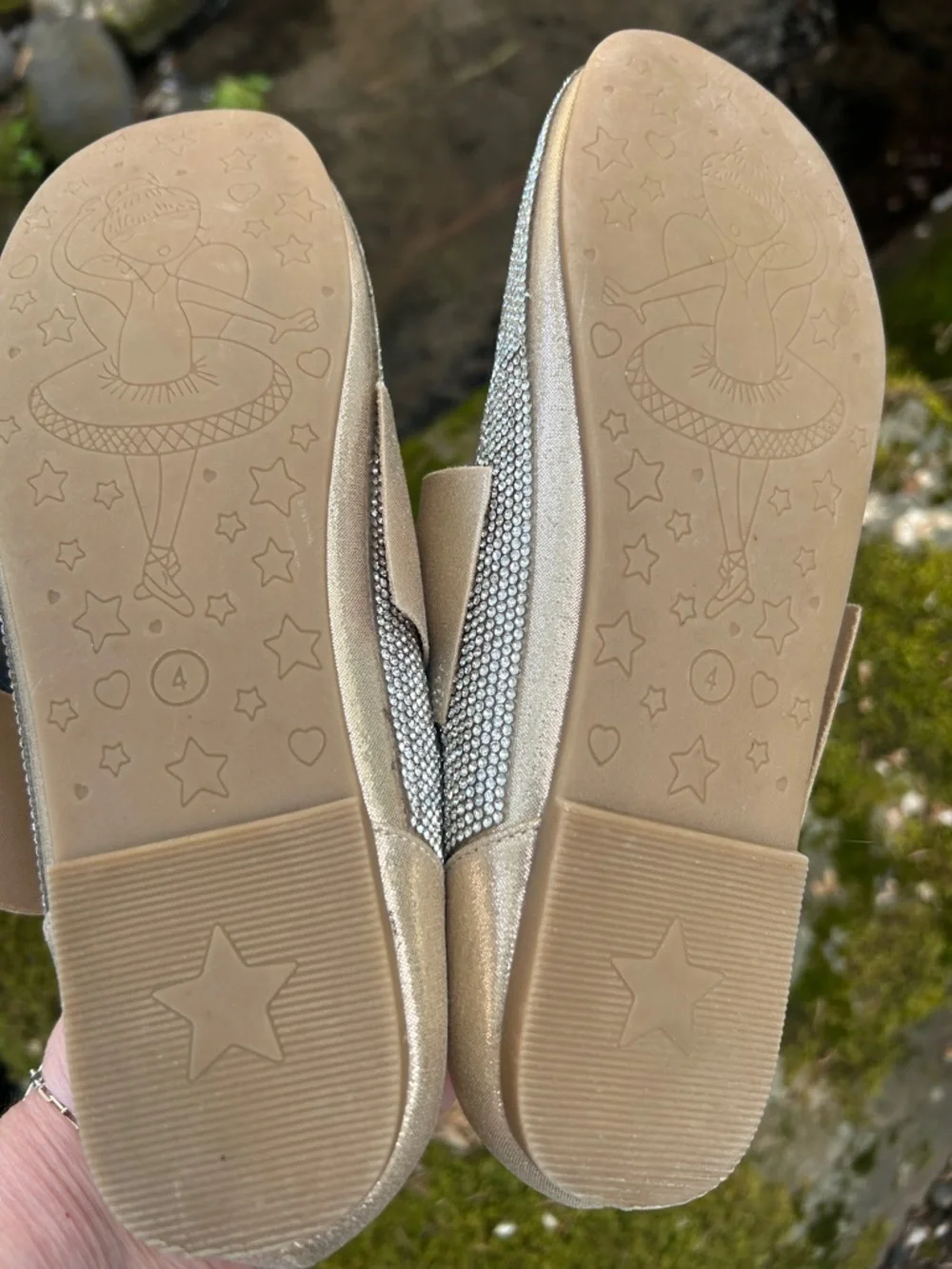 Dream Pairs Sparkling Rhinestone Girls' Bow Mary Jane Flats